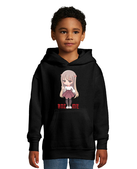 Sweat À Capuche Pour Enfant anime manga fille rebelle bande dessiné