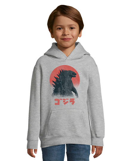 Sweat À Capuche Pour Enfant aquarelle Kaiju