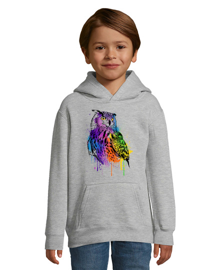 Sweat À Capuche Pour Enfant aquarelle de hibou