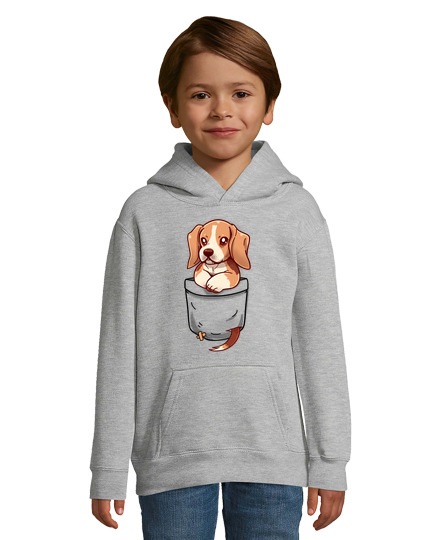 Sweat À Capuche Pour Enfant poche mignon beagle