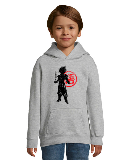 Sweat À Capuche Pour Enfant goku cramoisi