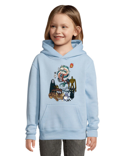 Sweat À Capuche Pour Enfant animaux ghibli - morganaart