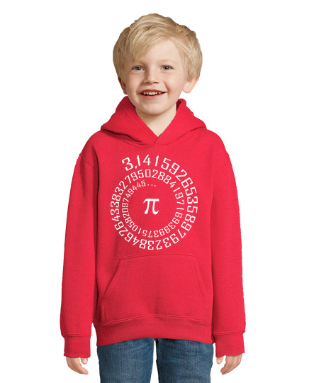 Sweat À Capuche Pour Enfant Tee-shirt nombre de pi - maths