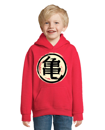 Sweat À Capuche Pour Enfant tortue kanji