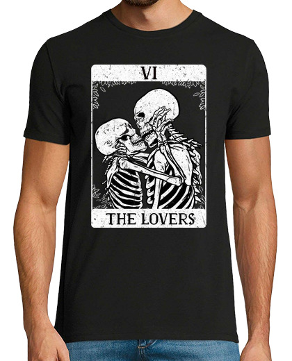 Image of death love skeleton lovers tarot card