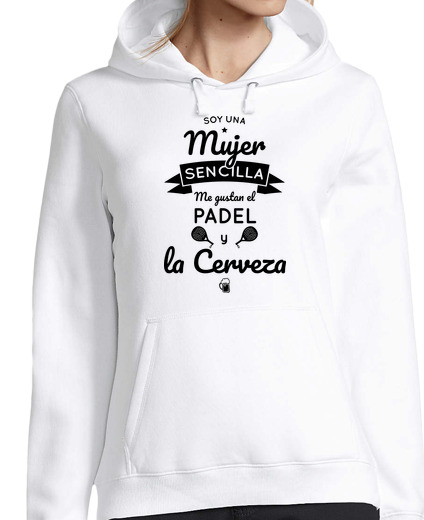 Sweat-shirt À Capuche Pour Femme simple femme pagaie et bière