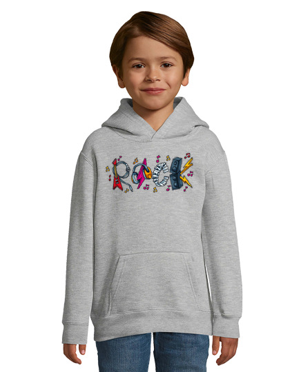 Sweat À Capuche Pour Enfant design rock n ° 1322454