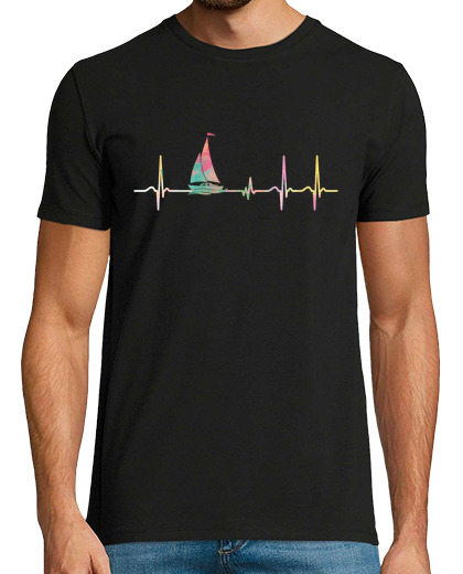 Image of sailing sailor sailboat ekg heartbeat
