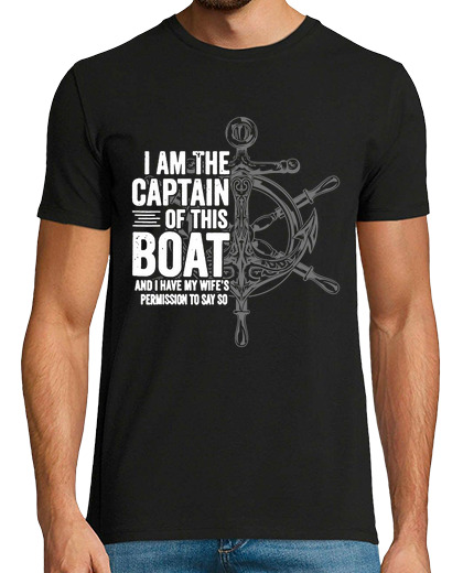 Image of funny i am the captain of this boat