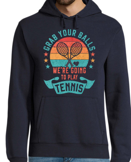 Sweat-shirt À Capuche Pour Homme cadeau de tennis amusant pour les joueu