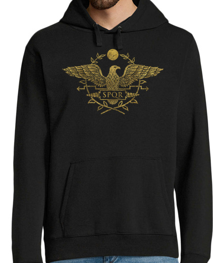 Sweat-shirt À Capuche Pour Homme Emblème de l39empire man ro - gold fonc