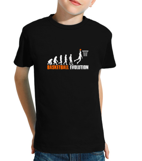 Tee Shirt Pour Enfant Manche Courte évolution du basket-ball