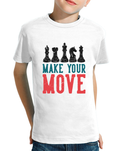 Tee Shirt Pour Enfant Manche Courte faites votre mouvement aux échecs