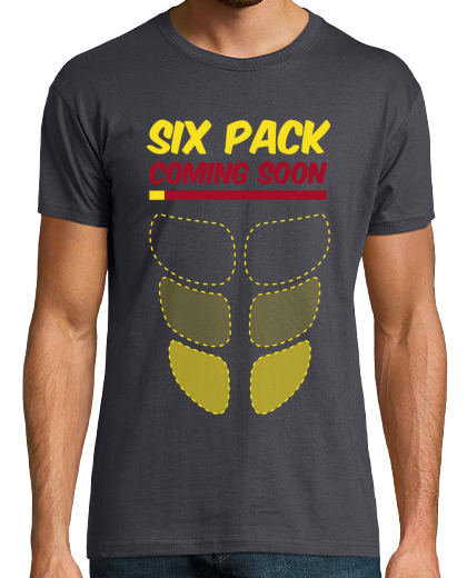 Tee Shirt Homme Manche Courte Six pack coming soon