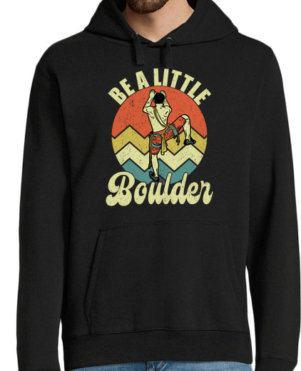 Sweat-shirt À Capuche Pour Homme être un petit rocher rétro