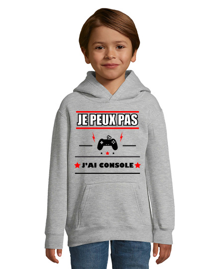 Sweat À Capuche Pour Enfant Je peux pas j ai console