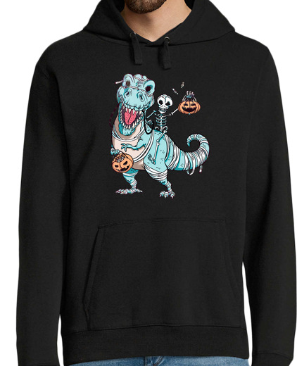 Sweat-shirt À Capuche Pour Homme cadeau de crâne de dinosaure trex hallo