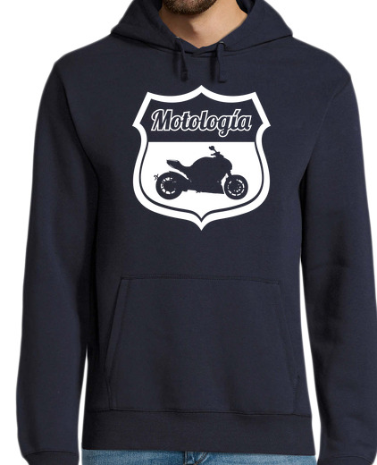 Sweat-shirt À Capuche Pour Homme motología sweat logo blanc