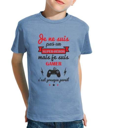 T-shirt bambino manica corta gamer geek gaming console umorismo