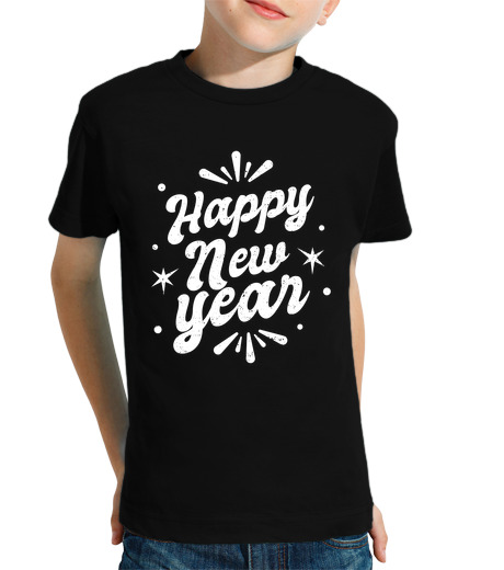 Tee Shirt Pour Enfant Manche Courte bonne année réveillon du nouvel an