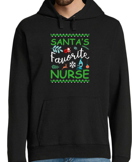 Sweat-shirt À Capuche Pour Homme cadeaux de noël drôles santa préféré