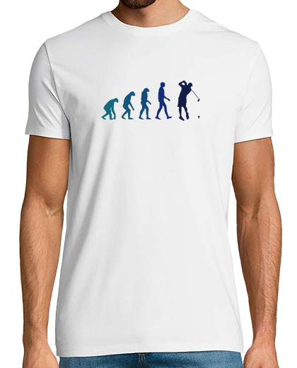 Image of golf evolution retro golfer player development cool