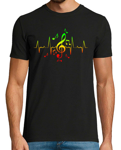 Image of reggae music note heartbeat
