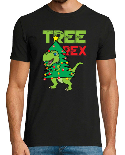 Image of Tree Rex Christmas Dinosaur TRex Xmas Pun Funny