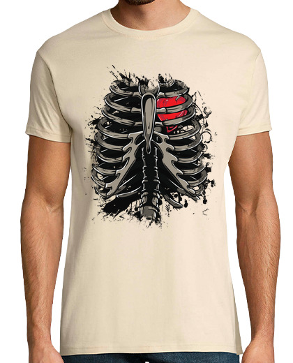 Image of skeleton with heart