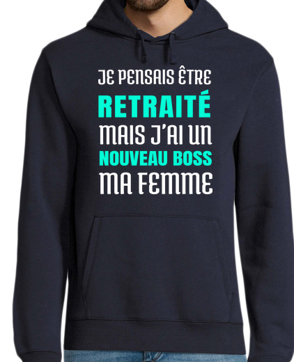 Sweat-shirt À Capuche Pour Homme retraité humour retraite homme cadeau