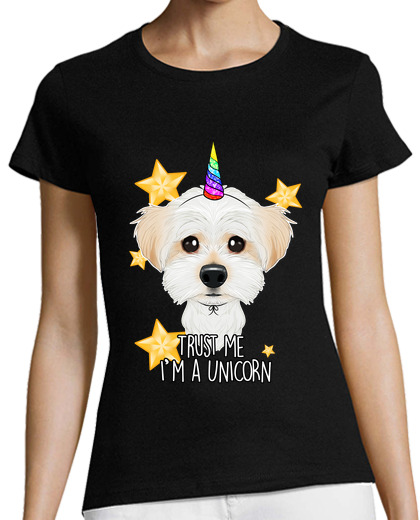 Image of trust me im a unicorn i funny maltese