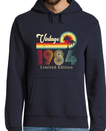 Sweat-shirt À Capuche Pour Homme 1984 vintage limited édition