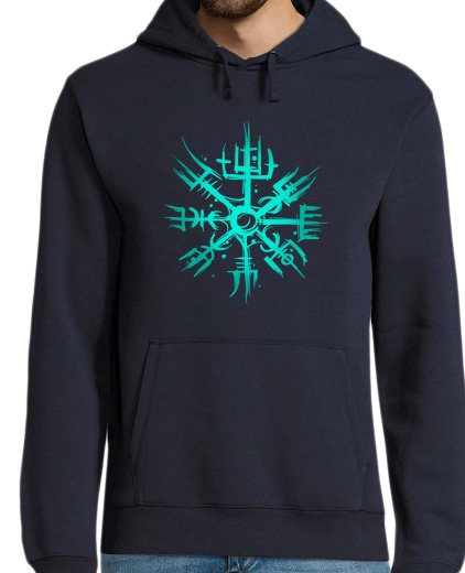 Sweat-shirt À Capuche Pour Homme Vegvisir viking symbole nordique