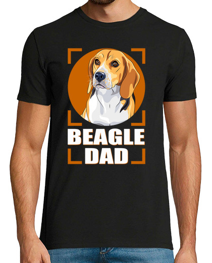 Image of beagle dad dog owner beagle