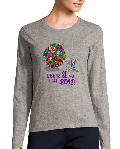 Image of t shirt -shirt - reading makes me ball 02