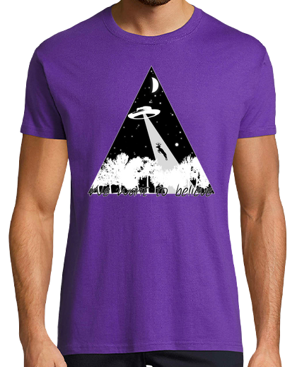 Image of we want to believe boy - purple