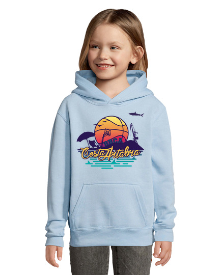 Sweat À Capuche Pour Enfant playa grua bbca coucher de soleil