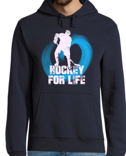 Sweat-shirt À Capuche Pour Homme Hockey for life