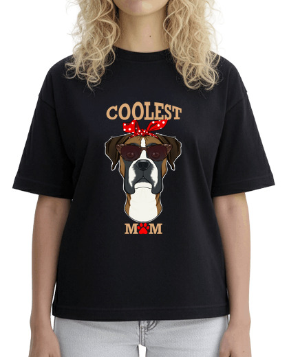 Image of coolest dog mom i boxer mom i boxer