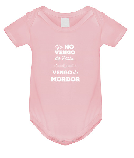 Camiseta niños Vengo de Mordor -bebé