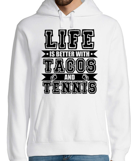 Sweat-shirt À Capuche Pour Homme tacos et tennis