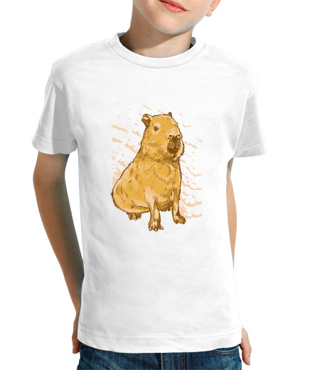 Tee Shirt Pour Enfant Manche Courte capybara