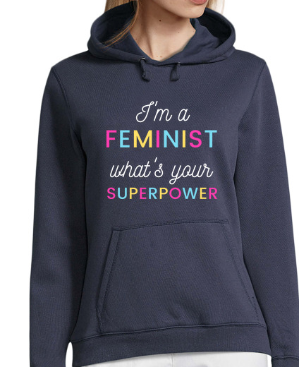 Sweat-shirt À Capuche Pour Femme superpuissance sweat femme