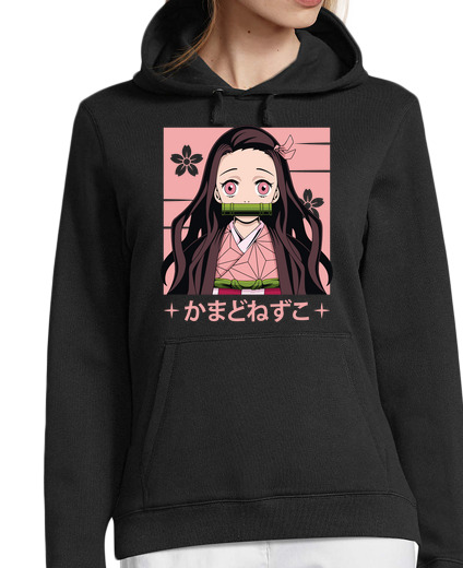 Sweat-shirt À Capuche Pour Femme nezuko kamado