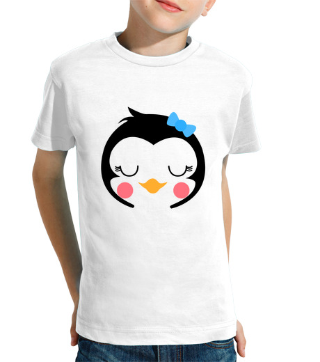 T-shirt bambino manica corta pinguino ragazza