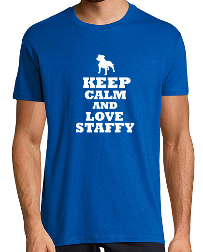 Image of keep calm and love staffordshire bull terrier