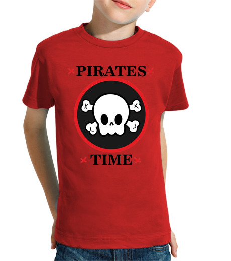 T-shirt bambino manica corta pirati