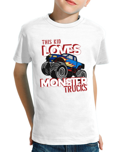 Tee Shirt Pour Enfant Manche Courte motosport je camionneur kid je ce kid