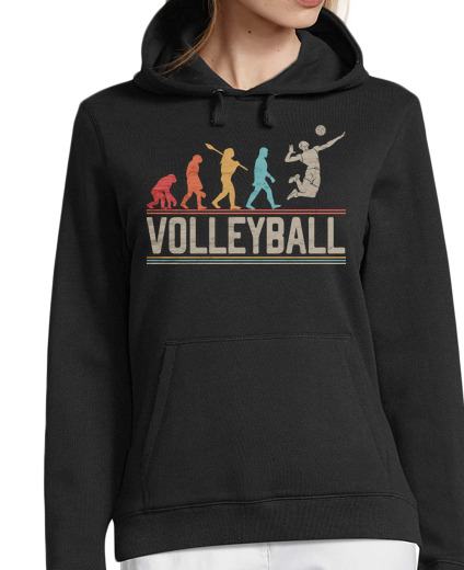 Sweat-shirt À Capuche Pour Femme volley-ball évolution volley-ball volei