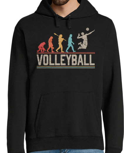 Sweat-shirt À Capuche Pour Homme volley-ball évolution volley-ball volei